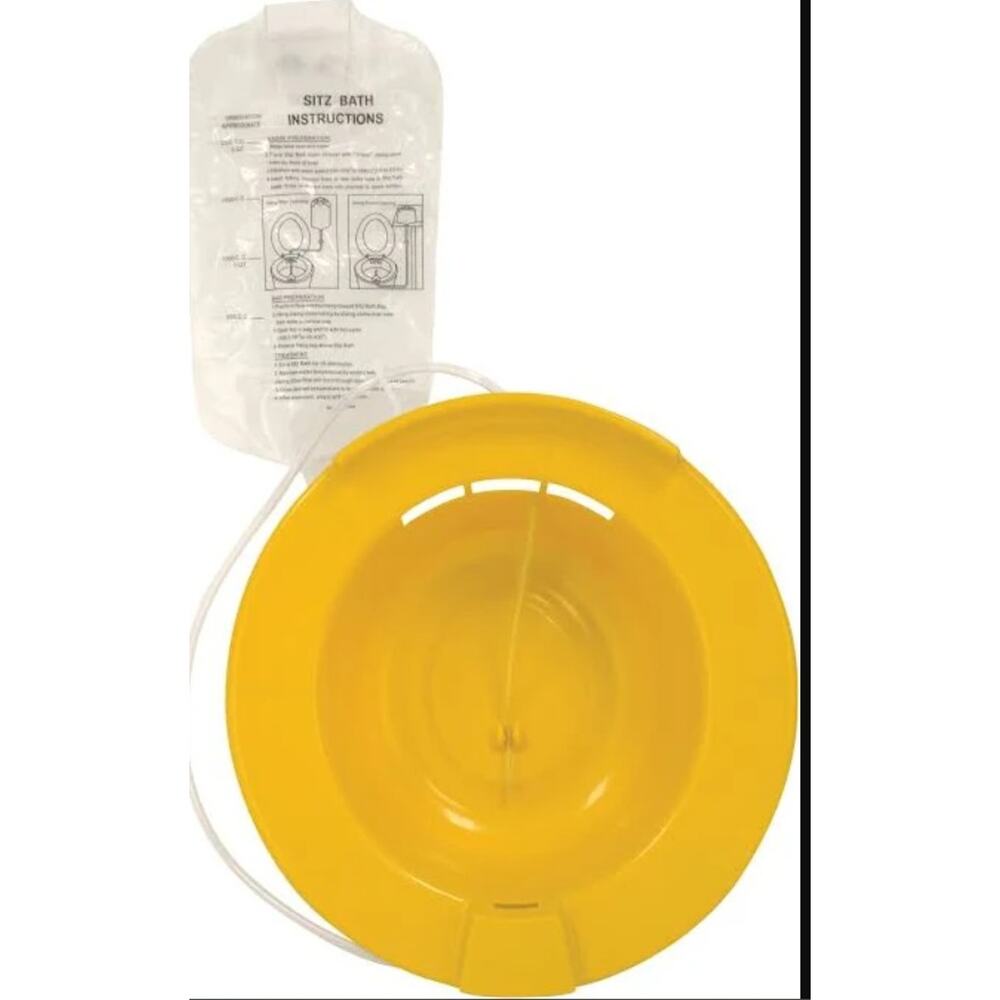 New Sitz bath yellow toilet seat postpartum